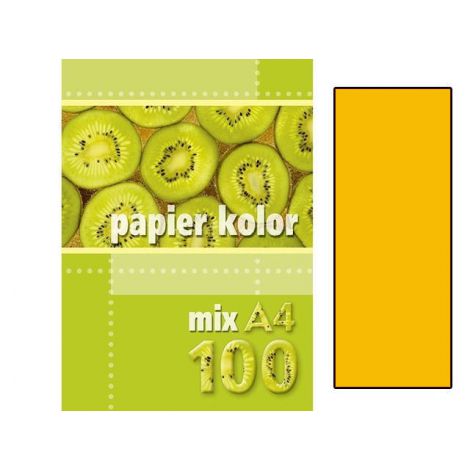 Papier ksero A4/100/80g Kreska żółty